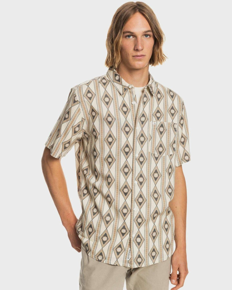 Mens * | Quiksilver Latest Fashion Mens Hippie Trip Short Sleeve Shirt