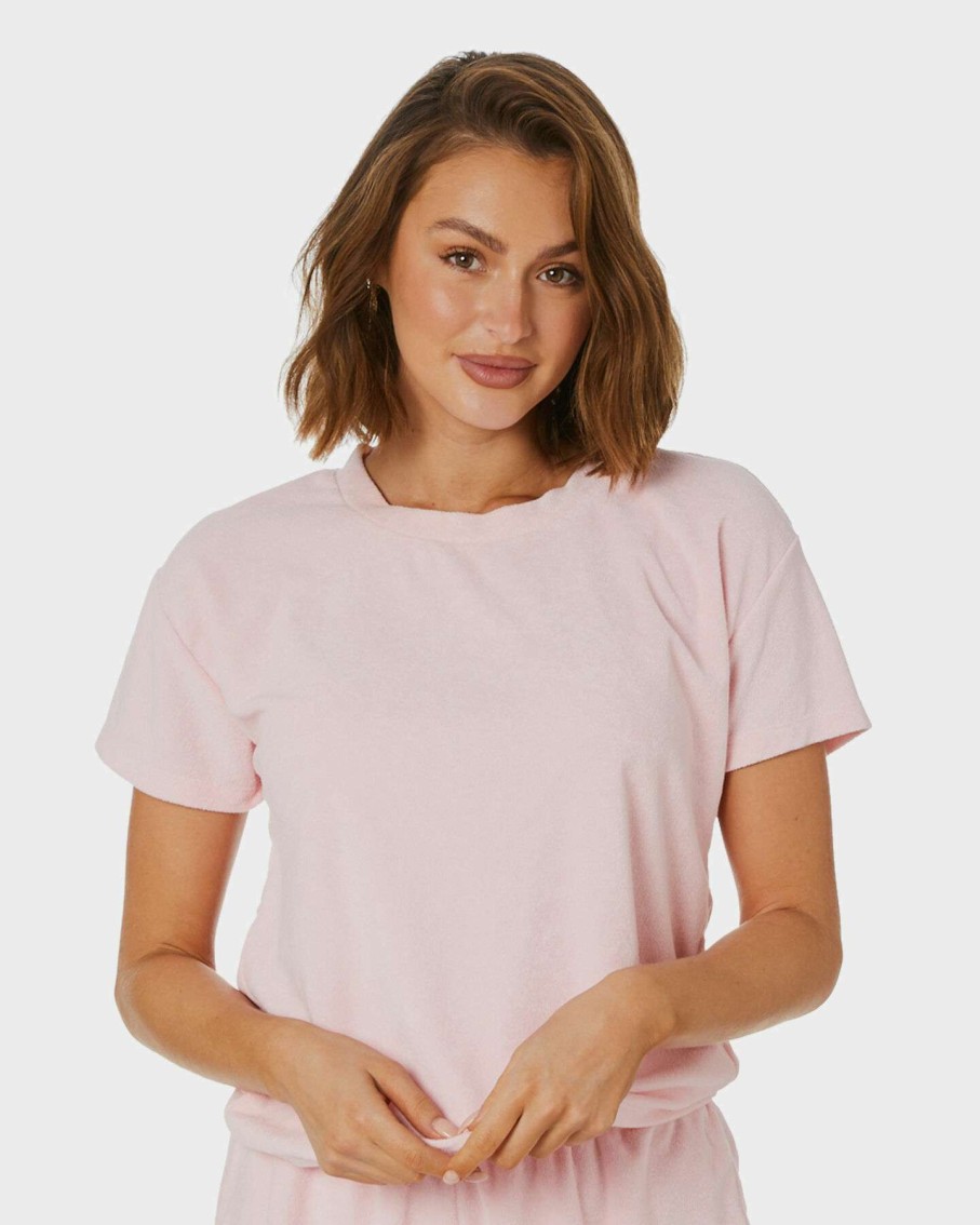 Womens * | Swell Top Selling Bayside Terry Tee