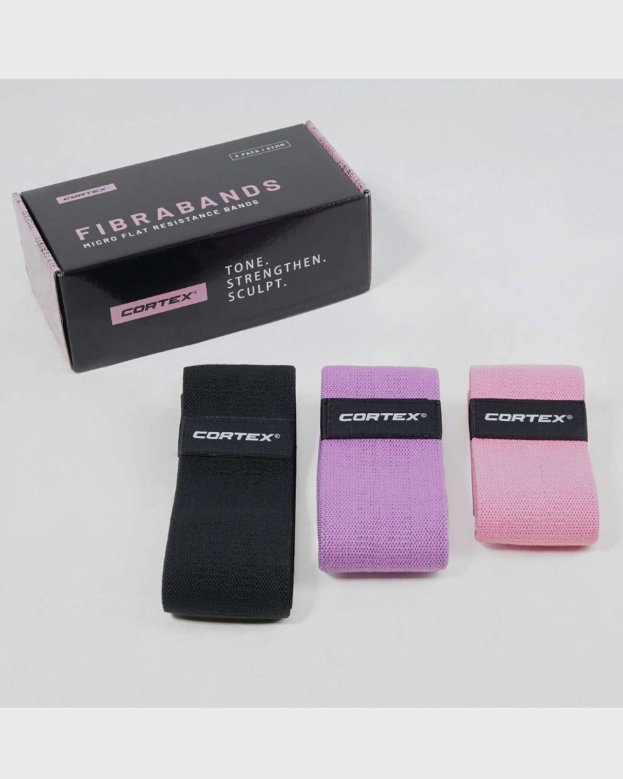 Womens * | Cortex Gift Selection Fibrabands 3 Pack Micro Flat Resistance Bands (82Mm)