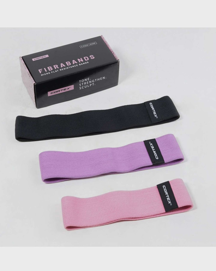 Womens * | Cortex Gift Selection Fibrabands 3 Pack Micro Flat Resistance Bands (82Mm)