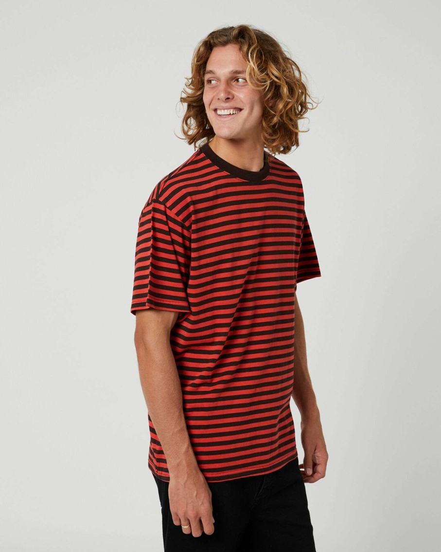 Mens * | Rip Curl Cut Price Savage Cuts Stripe Mens Ss Tee